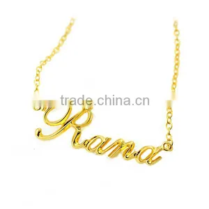 Fashion Made in China Pendant Necklace, Letter Pendant,necklace Designs, Gold Necklace, thumbnail-2