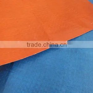 Tarp Shelters Waterproof Plastic Blue Orange PP Tarpaulin Sheet Polytarp thumbnail-1