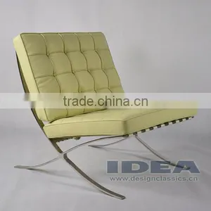 DC2001 Replica Mies Van Der Rohe Barcelona Chair - Cream White thumbnail-4