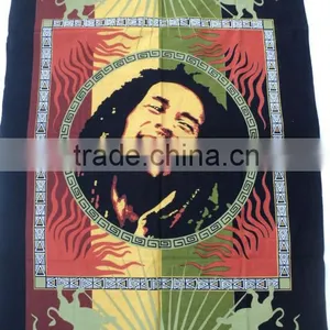 Rasta Printed Bedsheets Smile thumbnail-1