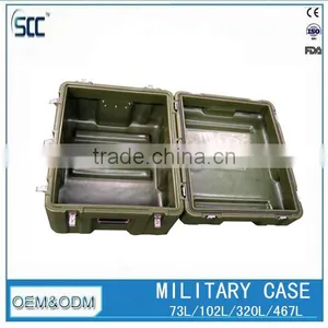 73L Army Green Plastic Equipment Case, Military Hard Case With Handle Quality Choice thumbnail-2