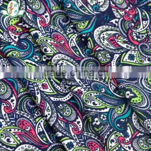 Peacock Printed Pattern Elegant Flower Printed Pattern Stretch Fabric for Sexy Gril Swimwear Fabric/ Bikini thumbnail-1