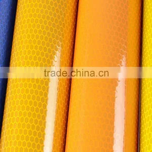 EN12899 Adhesive Reflective Sheeting Yellow Color PVC for Road Sign thumbnail-2