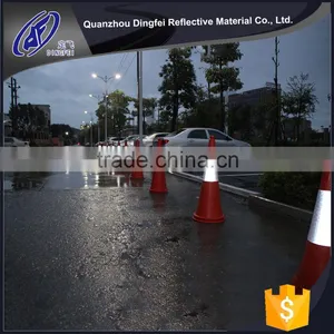 PVC Prismatic Reflective Traffic Cone Sleeve for Safety Collar thumbnail-1