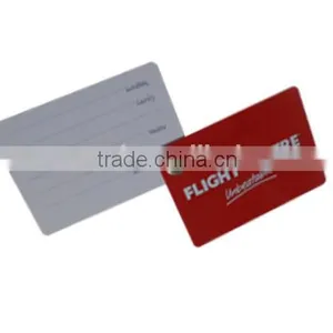 Double Plastic Luggage Tags for Airport Bag Hard Pvc Card Supplier's Choice thumbnail-2
