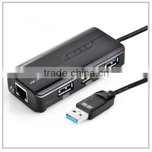 USB 3.0 Combo-Giga Ethernet 3 Ports USB 3.0 Hub thumbnail-1