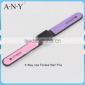 Professional Nail Art Polish Tools Cheap Plastic Folding Nail File 4 Way Use thumbnail-1