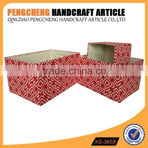 High Quality Red Color Storage Basket thumbnail-1