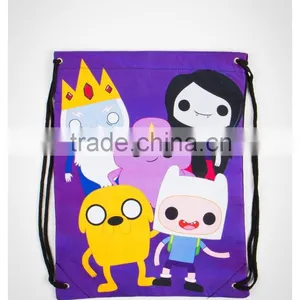 Lead-free 100% Recycled 210D Polyester Gym Drawstring Bag thumbnail-6