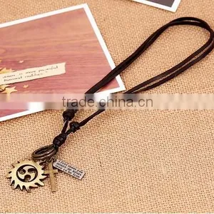 Manufacturers Selling Leather Punk Necklace Vintage Leather Necklace Hot Wheels Necklace thumbnail-1