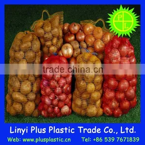 Knitted Mesh Fruit Bag,plastic Onion/fruit Mesh Bag Red Color thumbnail-6
