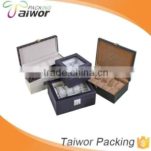 New Customized Leatherette Paper Personalized Watch Box Made in China thumbnail-1