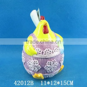 Wholesale Cock Design Ceramic Utensil Holder for Easter thumbnail-1