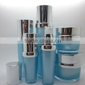 Elegant Acrylic Convex Shoulder Cosmetic Lotion Bottles thumbnail-1