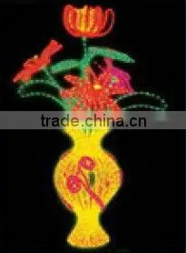 Flower Vase Motif LED Festive Decor 3D Motif Light thumbnail-1