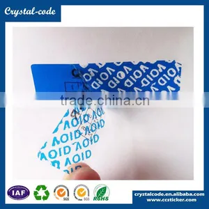 Custom Hologram Security Printed Tamper Proof Warranty VOID Label thumbnail-5
