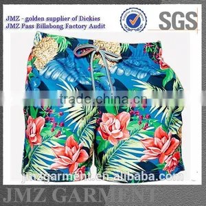 Wholesale OEM Swimming Pants for Men Polyester Swimwear With Your Own Print Design New 2015 Low Moq on Sale thumbnail-1