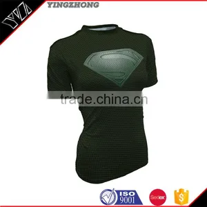 Avengers United States Super Hero Clothing Apparel Women's Sports Running Tights Spandex Slim 3D Printing t Shirt thumbnail-1