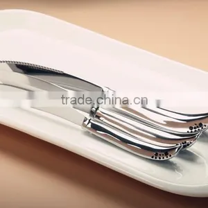 Metal Spork Flatware Sterling Silver Flatware Luxury Flatware Bronze Flatware Set thumbnail-3