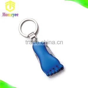 Toe Shape Multifunction Pocket Knife With Key Ring thumbnail-2