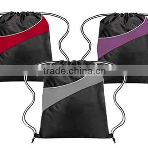 Good Quality Polyester Custom Drawstring Backpack thumbnail-1