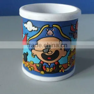 ABS+soft PVC 3D Pirate Pen Cup thumbnail-1
