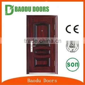 Baodu Brand Unique Home Designs Security Doors Made in China High Quality Steel Security Door thumbnail-1