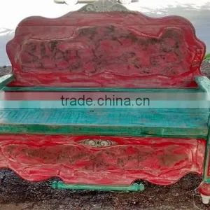 WOODEN GARDEN SITTING TABLE thumbnail-1