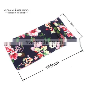 New Hot Selling Soft Cloth Bag Sunglasses Glasses Pouches Black Pink Flower Eyewear Accessories Mobile Phone Bag BDH04D thumbnail-4