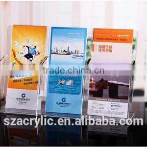 Acrylic A6 Folder Display Rack Flyers Leaflets Holder Box Brochure Display Box/holder thumbnail-2