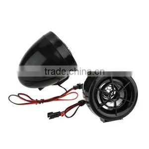 Motorcycle MP3 Player Speakers Audio Sound System FM Radio Security Alarm Wireless Remote With USB SD Slot thumbnail-1