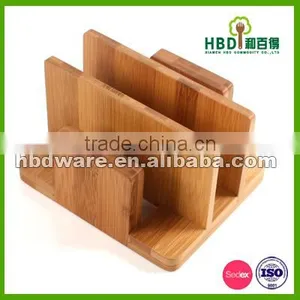 BSCI Factory High Quality Bamboo Wood Kitchen Napkin Holder Wholesale thumbnail-4