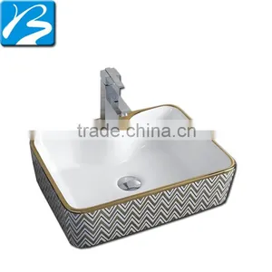Supplier by China Classic Flower Round Color Cabinet Wash Hand Basin thumbnail-1