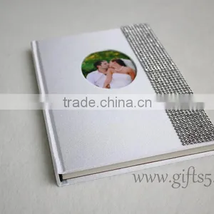 White Wedding Guest Book With Photo Frame thumbnail-1