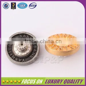 Barrel Plating Button Supplier Fashion Designer Button for Jean thumbnail-3