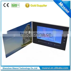 7 Inch USB Charging LCD Video Greeting Card Video Brochure With Wifi thumbnail-2