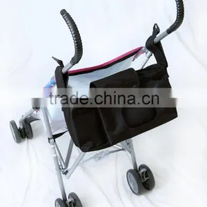 2016 High Quality Stroller Organiser With Shoulder Strap , Stroller Organizer With Diaper Wipes Pocket ,baby Stroller Organiser thumbnail-3
