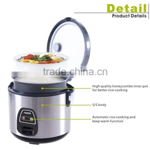 New Deluxe Stainless Steel Rice Cooker in 1L/1.2L/1.5L/1.8L/2.2L/2.8L thumbnail-1