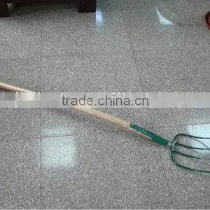 Forged Garden Fork With Long Wooden Handle F301CL thumbnail-1