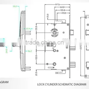 Multi-point Lock Door Handle Door Lock for Outdoor Fingerprint Hotel Lock thumbnail-5