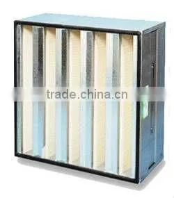 V-bank Cell Medium HEPA Compact Filter for AHU thumbnail-3