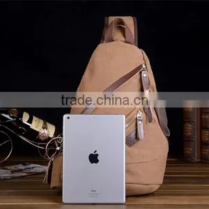 Canvas Triangle Shaped Backpack thumbnail-5