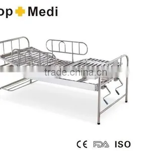 Manual Steel Stainless Bed With Two Functions/Cama de Hospital Manual de Acero thumbnail-1