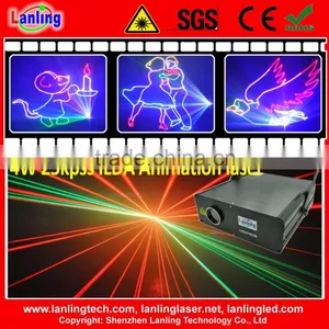 4W RGB 25kpss ILDA Animation Laser Light Logo Projector thumbnail-1