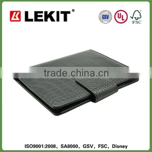 Croco Grain pu Diary Cover With Magnetic Closure Made in Dongguan Le Kit thumbnail-1