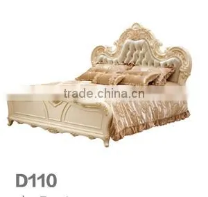 2016 Luxury and Elegant Antique Bedroom Sets and French Style Solid Wood Double Bed thumbnail-2