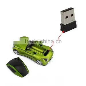 2.4G Wireless Modern Car Shape Mouse 3D Game Optical Mice PC Laptop thumbnail-3
