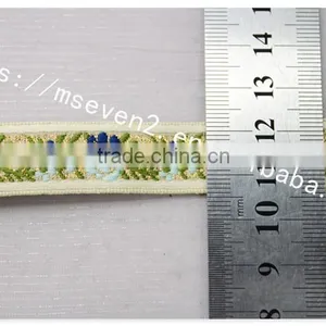 Fashion Design Flowers Jacquard 15mm Nylon Webbing Wholesale thumbnail-5