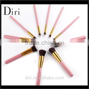 Professional Pincel Maquiagem 10 Pcs Synthetic Hair Cosmetic Brush Set thumbnail-3