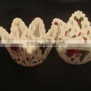 Wholesale so Cute!!!!!! Beautiful Greaseprof Paper Petal Cupcake Liners for Christmas thumbnail-1